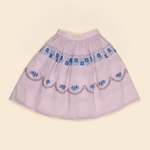 Wendy Structured Organdie Midi Skirt - Violet Crème