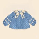 Maggie Sailor Blouse - Mountain Calico Blue