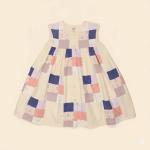 Valentina Patchwork Button-up Dress - Multi Prints (EXCLUSIVE)