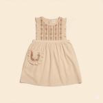 GINNIE pinfore Dress ALMOND