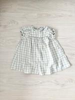 Cats Cradle Dress - Powder Blue Check Linen