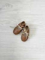 Leather Boho Mary Janes - Sand - Hard Sole