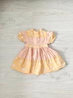 Mildred dress - apricot/rose