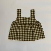 Organic Zoo 方領上衣 / Olive Gingham
