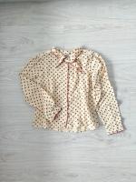 Tie Collar Blouse, Chardon