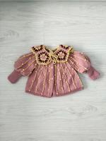 圍領 + 外套合售：Marion Cardigan Blush / Sunbeam + Roxan Collar - Sunbeam