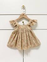 小飛袖上衣-Cream Florals