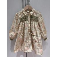 Apolina Aline Smock Shirtdress - Cabin Quilt Floral Cream 3-5y
