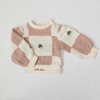 Sweatshirt Clover Patchwork 幸運草拼布澎袖上衣