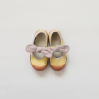 Golden Lane lilac bow yellow latex sole