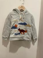 狐狸刺繡連帽厚T
