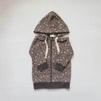 Poppy Hooded Zip Up Sweat Top - Peony Floral
