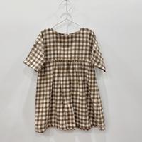 Chestnut Gingham 有機棉連身裙