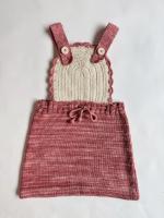 Crescent Pinafore - Rose Blush