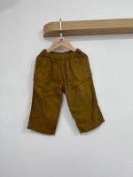 駝色棉麻褲18-24M
