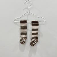 Geribde Sokken -  Biscuit/Cream