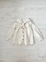 Llidia kerchief blouse oatmeal top
