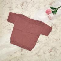 Fine-knit Boatneck Top - Burlwood 2y