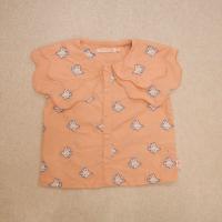 Doves Embroidered Blouse - Papaya 3y