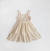 ECRU COTTON CREPE DRESS - CUEILLETTE