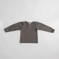 Little Cotton Clothes - Organic long sleeve pointelle t-shirt - fog