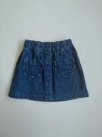 Denim Cotton Mini Skirt