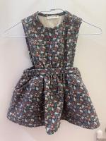 Tippi Flowery Recycled Cotton Dress | Grey
