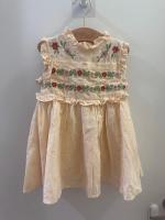 荷葉邊無袖刺繡洋裝 Irra dress - Milk broderie