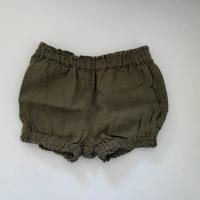 Linen Ruffled Shorts Ivy