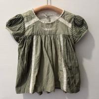 Little Cotton Clothes SS24拼色刺繡上衣