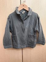 秋冬薄刷毛襯衫領外套 Blue Grey - 2-3y