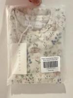 Organic Cotton Long Sleeve Bodysuit-moons garden lavenders