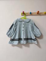 長袖刺繡洋裝
