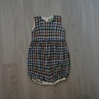 BABY ROMPER SUIT 針織格紋無袖連身衣