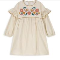 刺繡絨布洋裝