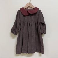 Susanna Dress - Tiny Purple/Mogano