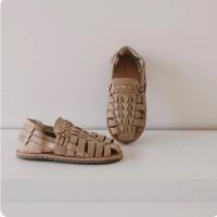 Sol Leather Huarache Sandals沙色編織涼鞋