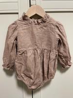 Frills Bubble Playsuit Rose Smoke