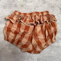 AW24蕾絲紅格子包屁褲