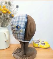 LIILU 格紋刺繡綁帶帽 Bobo Bonnet - Tattersall Check