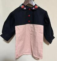 Popelin 刺繡Peter Pan Collar 洋裝 18-24m