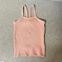 細肩帶背心Ribbed camisole - Pink