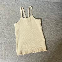 細肩帶背心Ribbed camisole - Natural
