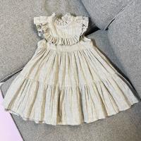 linen dress-light grey