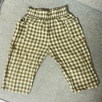 Olive Gingham Fisherman Pants 橄欖格紋漁夫褲
