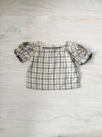 Estella check blouse