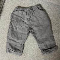 Loose Linen Pants Tilda- dark grey