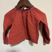 Omibia 刺繡領棉紗上衣 12m