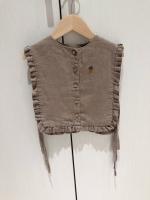 Linen Ruffle Vest Annie Mocha