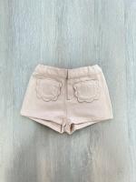 Short poches fleurs rose pastel